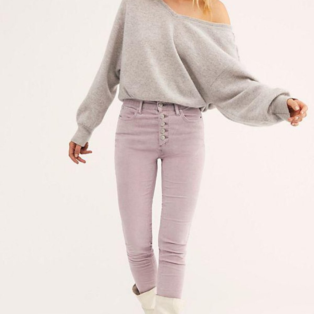 Free People Sun Chaser Cord Skinny Jeans - Picture 1 of 4